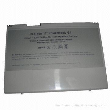 5,400mAh 10.8V Replacement laptop battery for Apple M8983